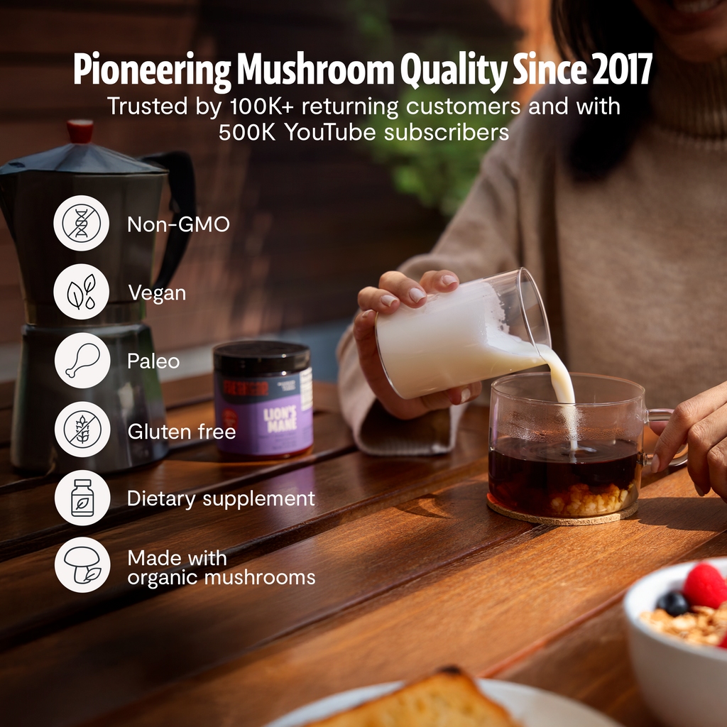 Organic Mushroom Complex Supplement Capsules